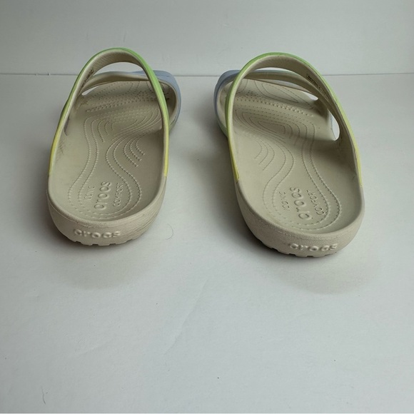 Crocs Kadee Sandals Women's size 11 Shoes Blue Green Lightweight Waterproof - Picture 3 of 11